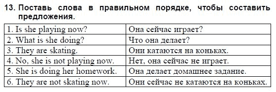 Английский язык, 3 класс, И.Н. Верещагина, 2006-2012, 12. Урок двенадцать Задание: 13