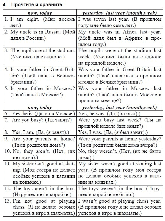 Английский язык, 3 класс, И.Н. Верещагина, 2006-2012, 25. Урок двадцать пять Задание: 4