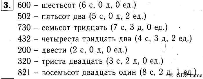 учебник: часть 1, часть 2, часть 3, 3 класс, Демидова, Козлова, 2015, 2.4 Трёхзначные числа (стр. 14) Задание: 3