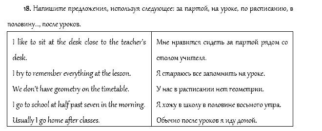 Рабочая тетрадь. Часть 1, 4 класс, Афанасьева, Верещагина, 2014, Урок 11 Задача: 18