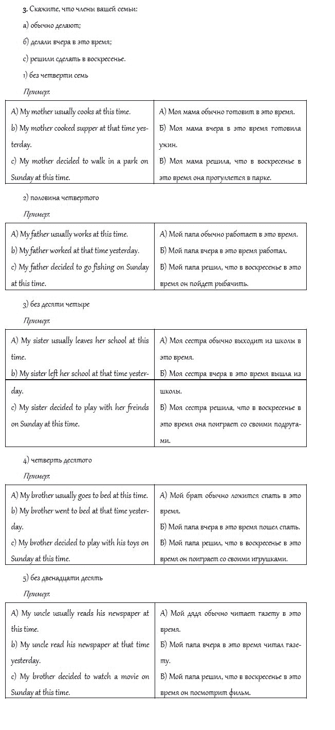 Рабочая тетрадь. Часть 2, 4 класс, И.Н. Верещагина, О.В. Афанасьева, 2014, Урок 39 Задание: 3
