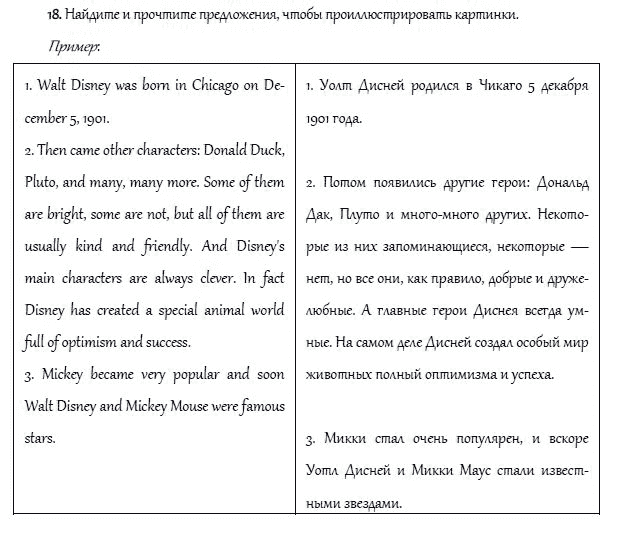 Рабочая тетрадь. Часть 2, 4 класс, И.Н. Верещагина, О.В. Афанасьева, 2014, Урок 40 Задание: 18