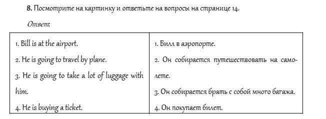 Рабочая тетрадь. Часть 2, 4 класс, И.Н. Верещагина, О.В. Афанасьева, 2014, Урок 32 Задание: 8