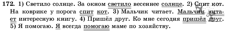 Русский язык, 5 класс, Т.А. Ладыженская, М.Т. Баранов, 2008 - 2015, задание: 172