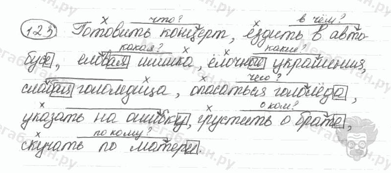 Старое издание, 5 класс, Ладыженская, 2000, задание: 123