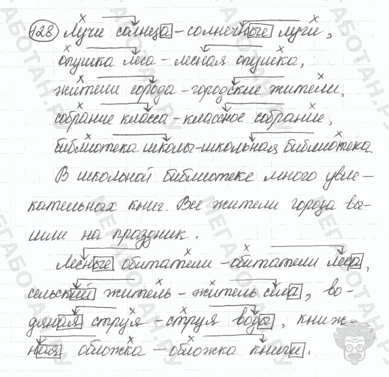 Старое издание, 5 класс, Ладыженская, 2000, задание: 128