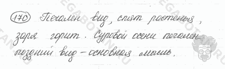 Старое издание, 5 класс, Ладыженская, 2000, задание: 170