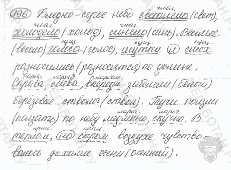 Старое издание, 5 класс, Ладыженская, 2000, задание: 196