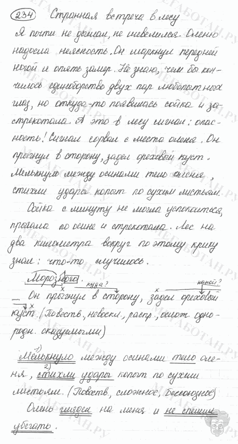 Старое издание, 5 класс, Ладыженская, 2000, задание: 234