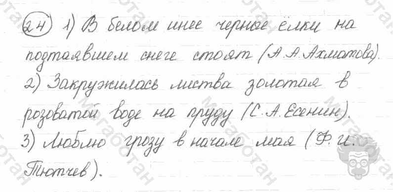 Старое издание, 5 класс, Ладыженская, 2000, задание: 24