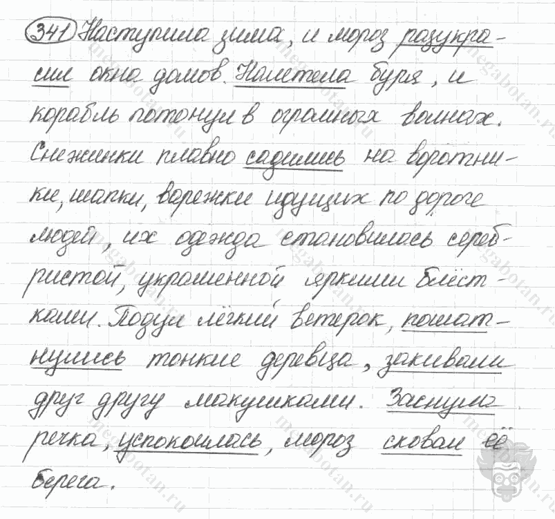 Старое издание, 5 класс, Ладыженская, 2000, задание: 341