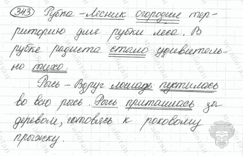 Старое издание, 5 класс, Ладыженская, 2000, задание: 343