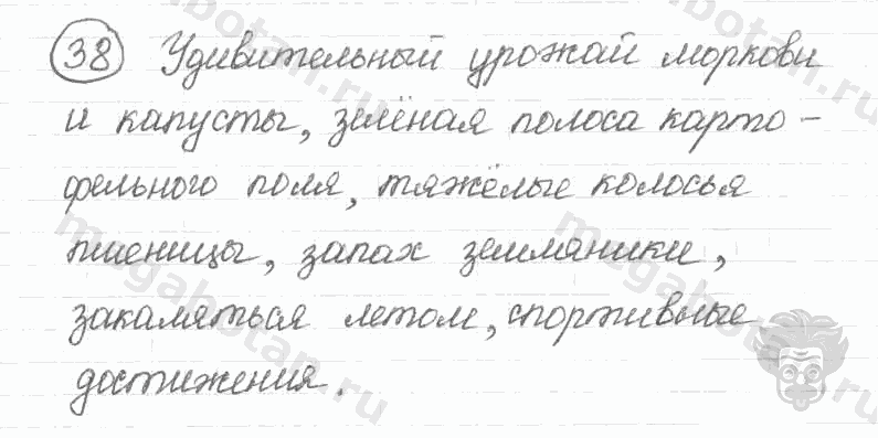 Старое издание, 5 класс, Ладыженская, 2000, задание: 38