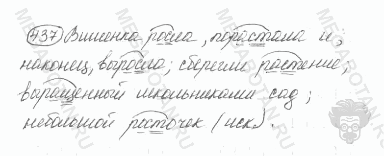 Старое издание, 5 класс, Ладыженская, 2000, задание: 437