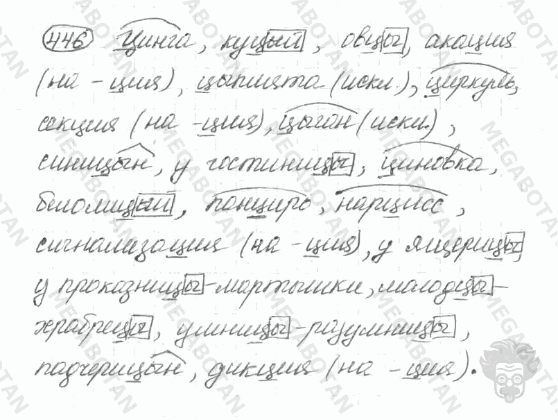 Старое издание, 5 класс, Ладыженская, 2000, задание: 446