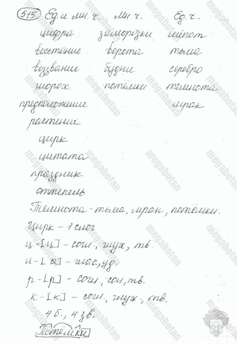 Старое издание, 5 класс, Ладыженская, 2000, задание: 515