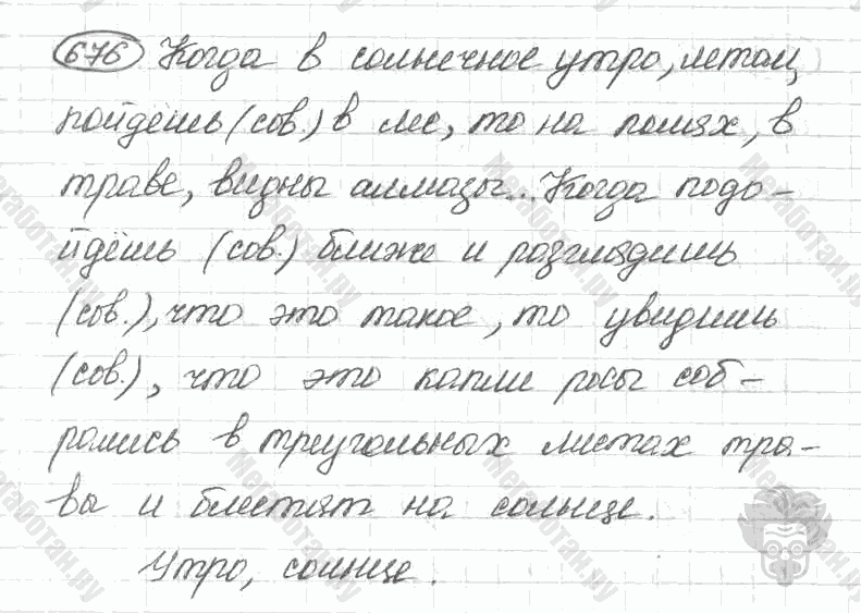 Старое издание, 5 класс, Ладыженская, 2000, задание: 676