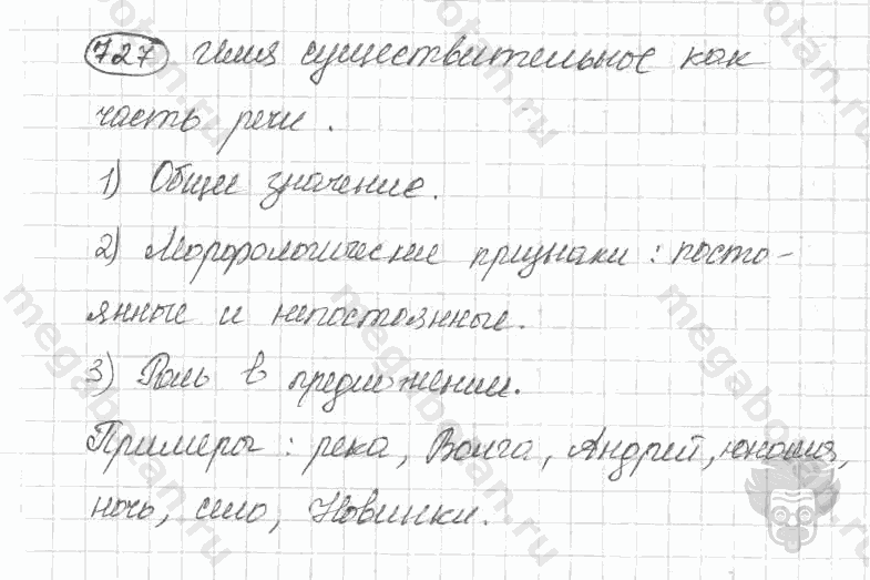 Старое издание, 5 класс, Ладыженская, 2000, задание: 727