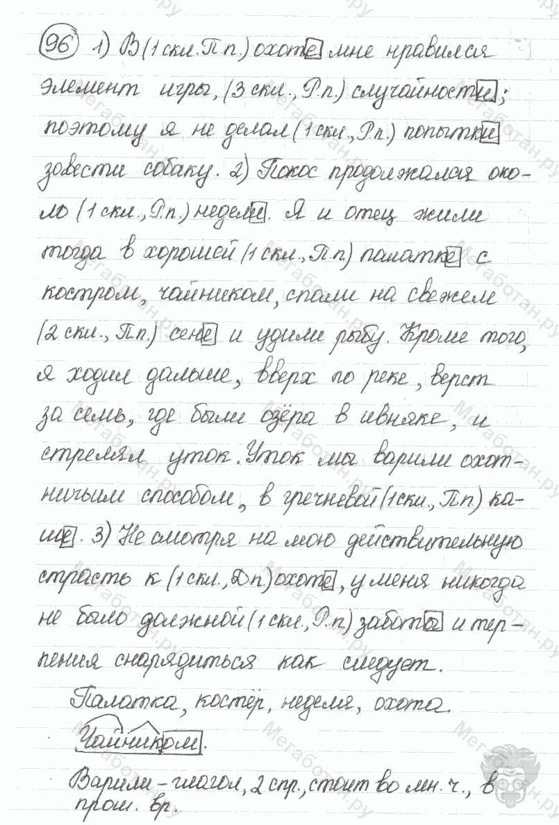 Старое издание, 5 класс, Ладыженская, 2000, задание: 96