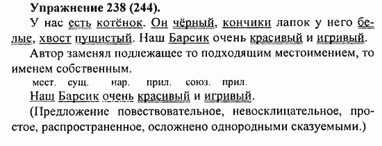 Практика, 5 класс, А.Ю. Купалова, 2007 / 2010, задание: 238(244)