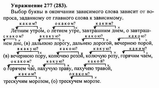 Практика, 5 класс, А.Ю. Купалова, 2007 / 2010, задание: 277(283)