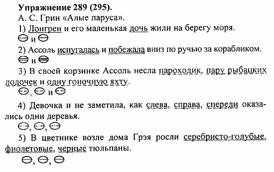 Практика, 5 класс, А.Ю. Купалова, 2007 / 2010, задание: 289(295)