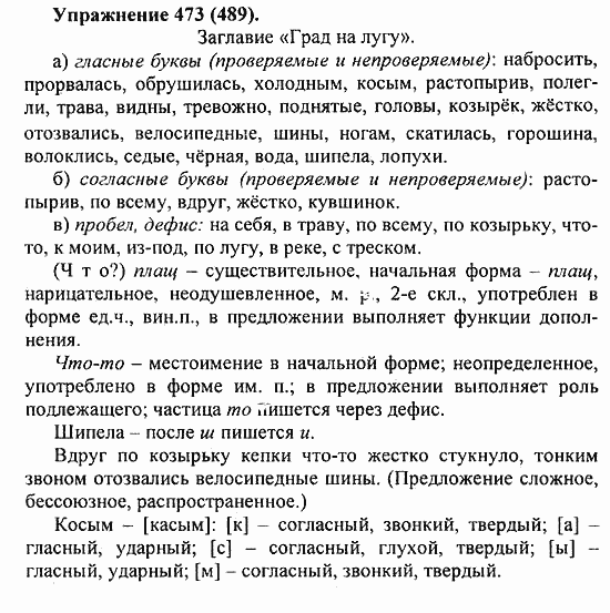 Практика, 5 класс, А.Ю. Купалова, 2007 / 2010, задание: 473(489)