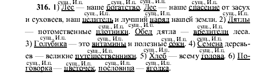 Русский язык, 5 класс, М.М. Разумовская, 2001, задание: 316