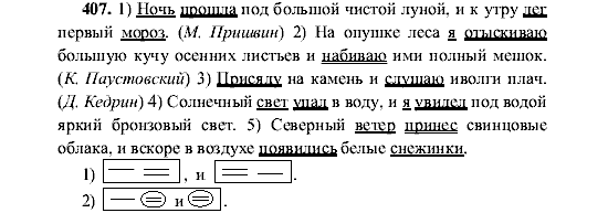 Русский язык, 5 класс, М.М. Разумовская, 2001, задание: 407