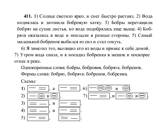 Русский язык, 5 класс, М.М. Разумовская, 2001, задание: 411