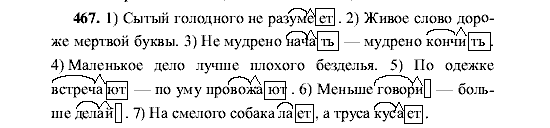 Русский язык, 5 класс, М.М. Разумовская, 2001, задание: 467