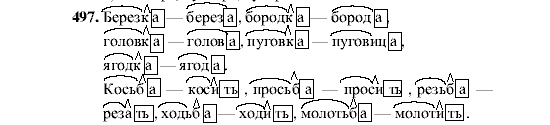 Русский язык, 5 класс, М.М. Разумовская, 2001, задание: 497