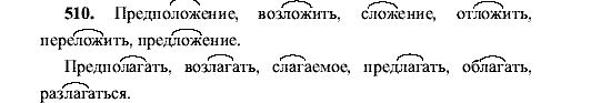 Русский язык, 5 класс, М.М. Разумовская, 2001, задание: 510