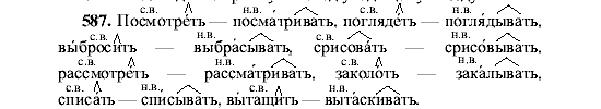 Русский язык, 5 класс, М.М. Разумовская, 2001, задание: 587
