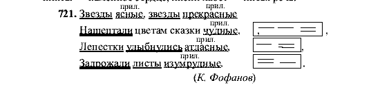 Русский язык, 5 класс, М.М. Разумовская, 2001, задание: 721
