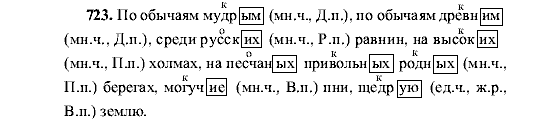 Русский язык, 5 класс, М.М. Разумовская, 2001, задание: 723