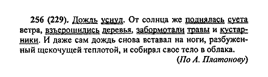 Русский язык, 5 класс, М.М. Разумовская, 2004 / 2009, задание: 256 (229)