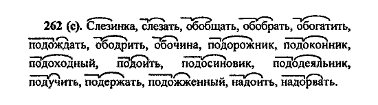 Русский язык, 5 класс, М.М. Разумовская, 2004 / 2009, задание: 262 (c)