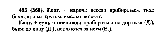 Русский язык, 5 класс, М.М. Разумовская, 2004 / 2009, задание: 403 (368)