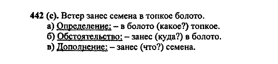Русский язык, 5 класс, М.М. Разумовская, 2004 / 2009, задание: 442 (c)