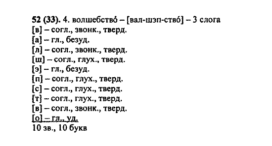 Русский язык, 5 класс, М.М. Разумовская, 2004 / 2009, задание: 52(33)
