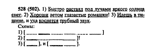 Русский язык, 5 класс, М.М. Разумовская, 2004 / 2009, задание: 528 (502)