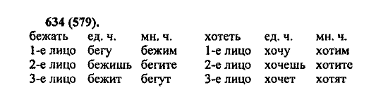 Русский язык, 5 класс, М.М. Разумовская, 2004 / 2009, задание: 634 (579)
