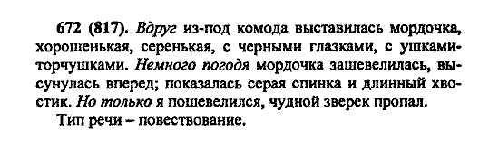 Русский язык, 5 класс, М.М. Разумовская, 2004 / 2009, задание: 672 (817)