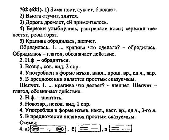 Русский язык, 5 класс, М.М. Разумовская, 2004 / 2009, задание: 702 (621)