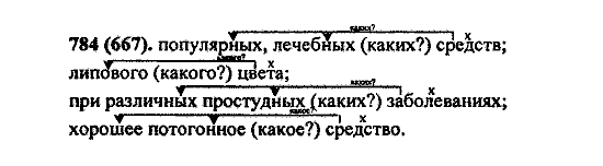 Русский язык, 5 класс, М.М. Разумовская, 2004 / 2009, задание: 784 (667)