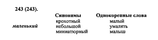 Русский язык, 5 класс, Разумовская, Львова, Капинос, 2013 - 2014 - 2015, задание: 243 (243)
