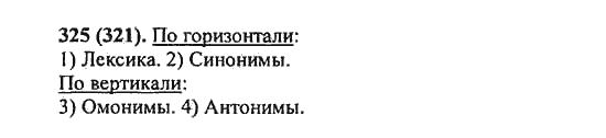 Русский язык, 5 класс, Разумовская, Львова, Капинос, 2013 - 2014 - 2015, задание: 325 (321)