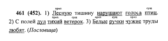 Русский язык, 5 класс, Разумовская, Львова, Капинос, 2013 - 2014 - 2015, задание: 461 (452)