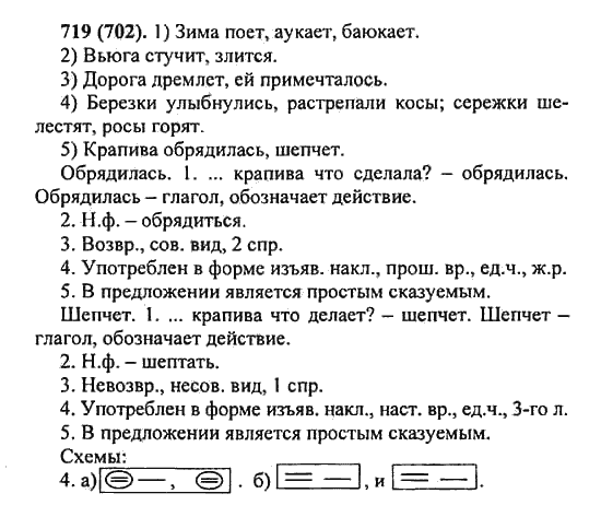 Русский язык, 5 класс, Разумовская, Львова, Капинос, 2013 - 2014 - 2015, задание: 719 (702)
